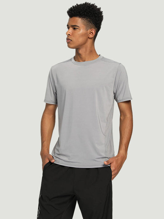 Men's Breathable Crew Neck Mesh T-shirt