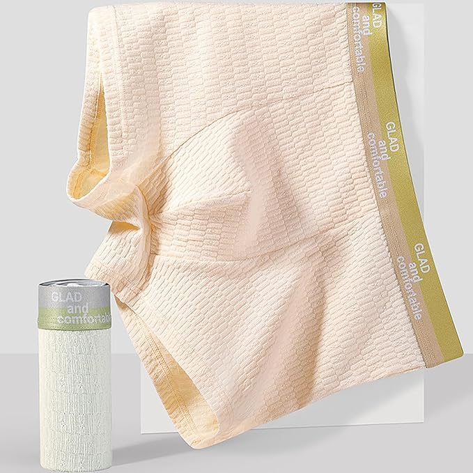 Bubble Cotton Men's Boxer Briefs Antibacterial Breathable Sweat Absorbent