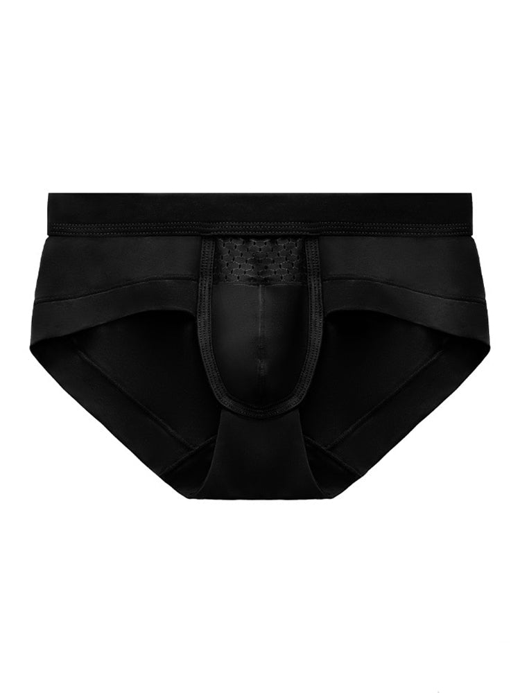 Aoelemen 4 Pack Men's Breathable U Convex Pouch Briefs