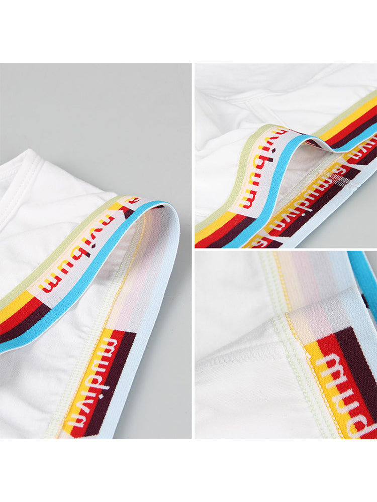 2 Pack Men's U Pouch Rainbow Pride Briefs