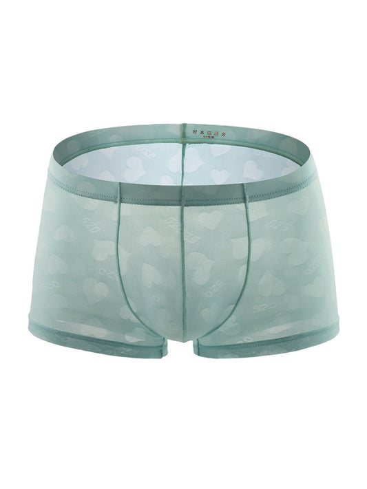 4 Pack Men's Sexy Heart Mesh Trunks