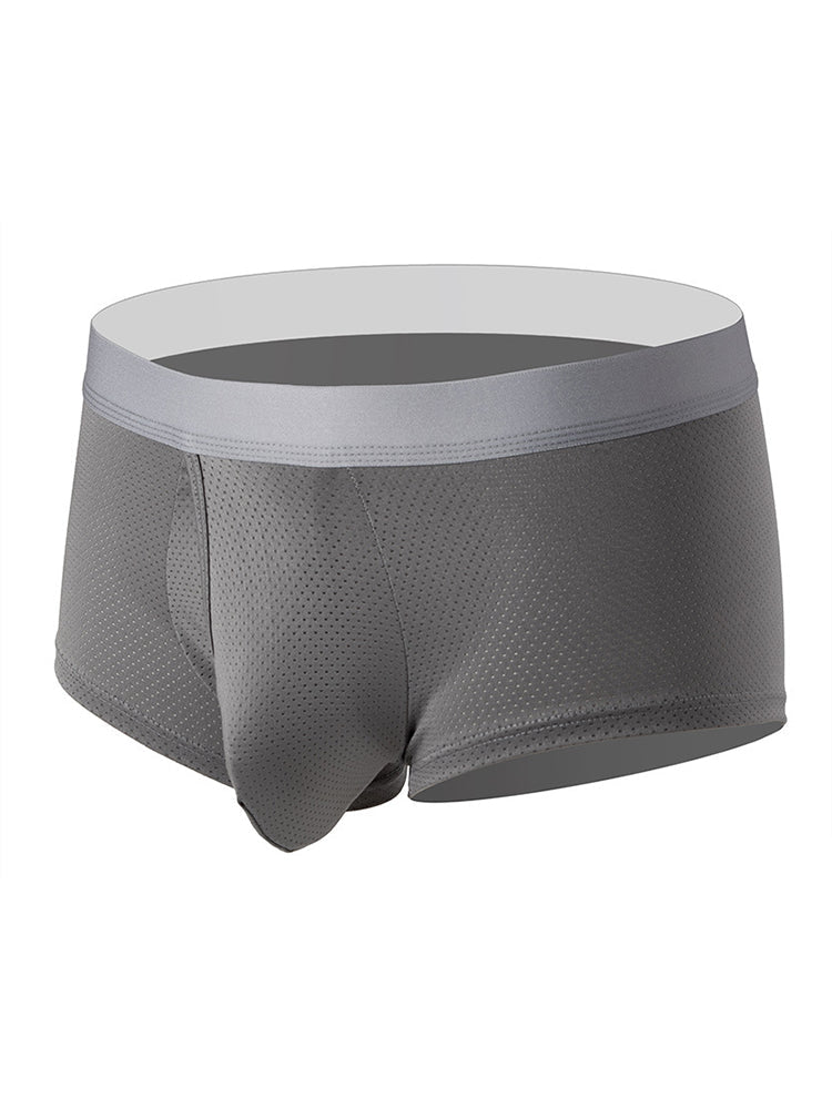 Men's 3 Pack Fly Big Pouch Breathable Trunks