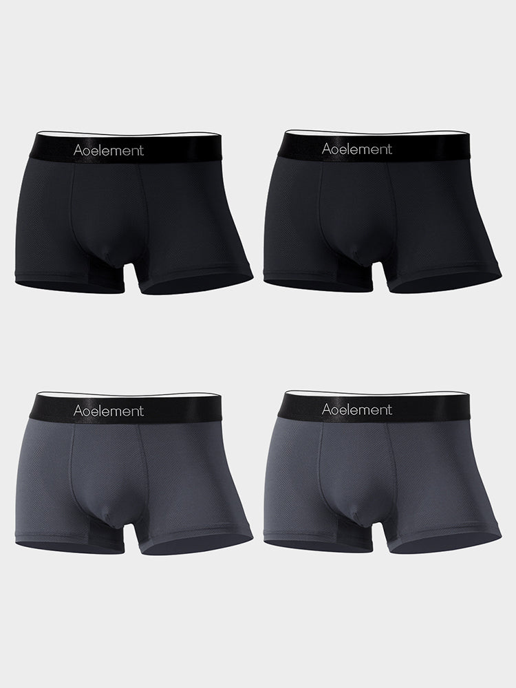4 Pack Breathable Mesh Antibacterial Men's Underwear
