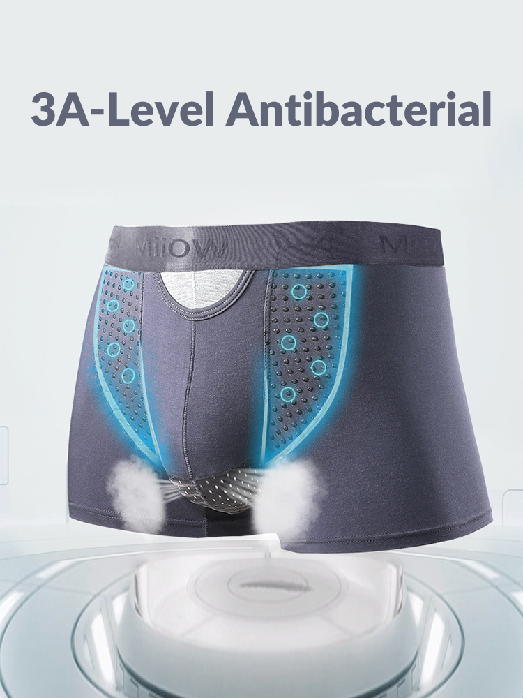 2 Pack Men's Bullet Separation Large Pouch Trunks