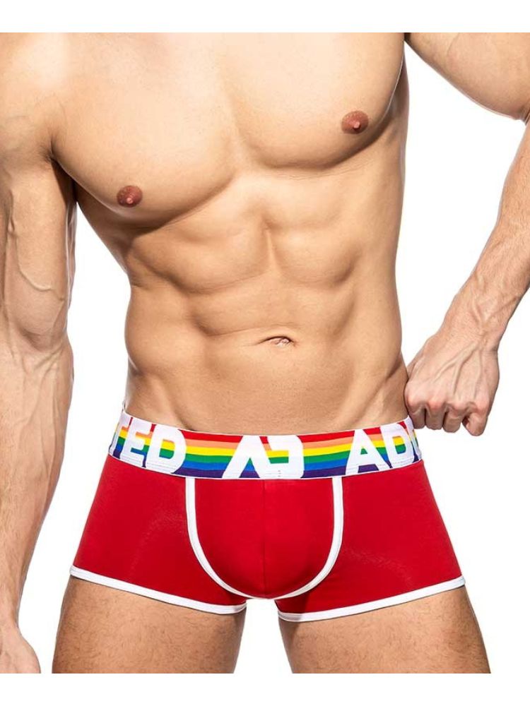 2 Pack Men's Large Pouch Rainbow Trunks