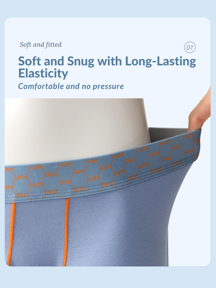 3 Pack Men's Casual Fitness Cotton Trunks