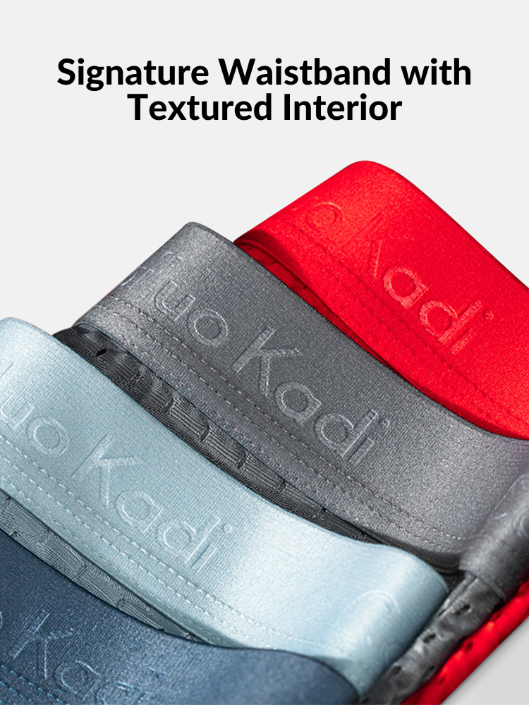 4 Pack Breathable Ice Silk Antibacterial Men's Briefs