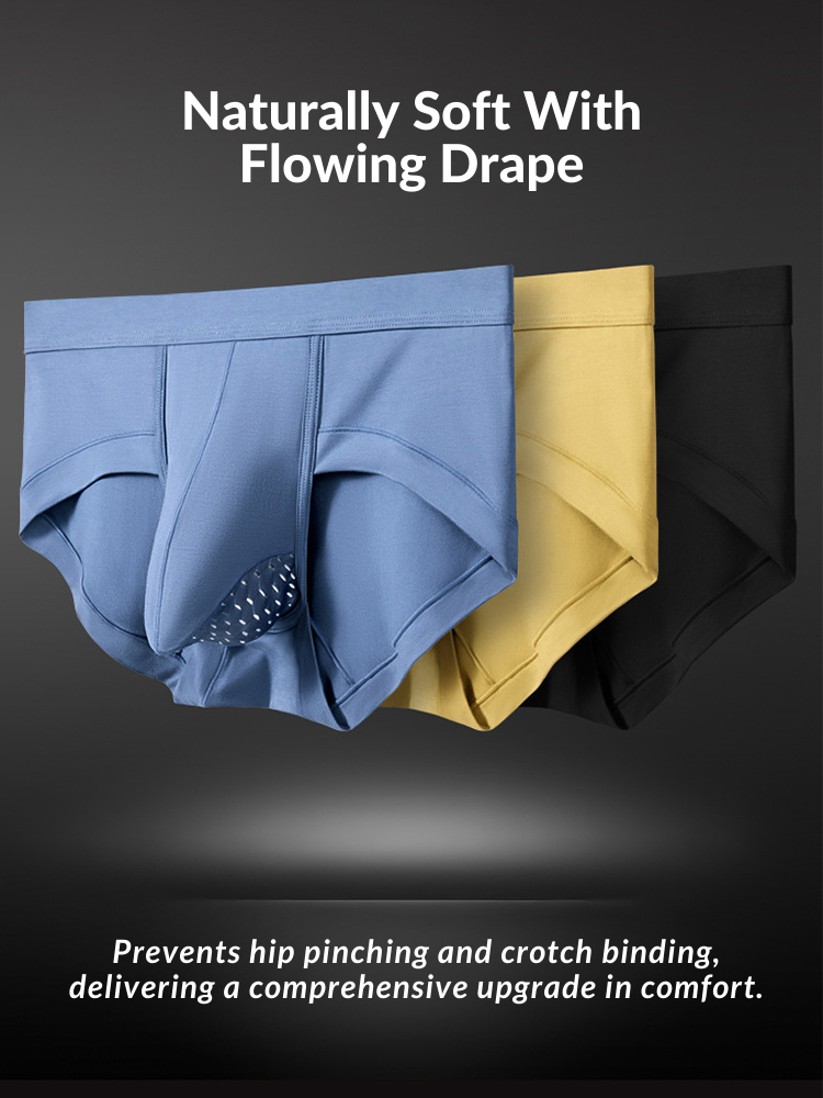 メンズセクシーセパレートモダールブリーフ2枚組