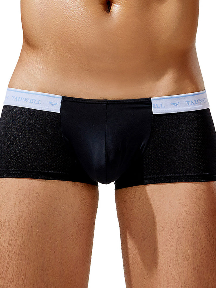 メンズ セクシー 快適 通気性 無地 トランクス 2枚組