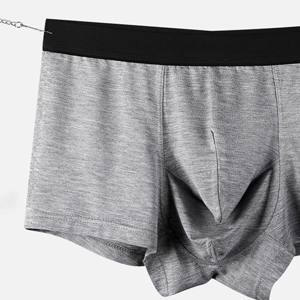 Men's Elephant Separate Pouch Modal Boxer Briefs