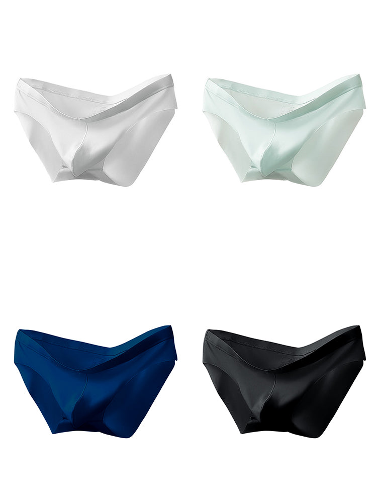 4 Pack Men's Seamlessess Thin Pouch Bikini