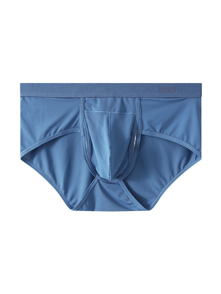 4 Pack Men's Large Pouch Separation Ice Silk Briefs
