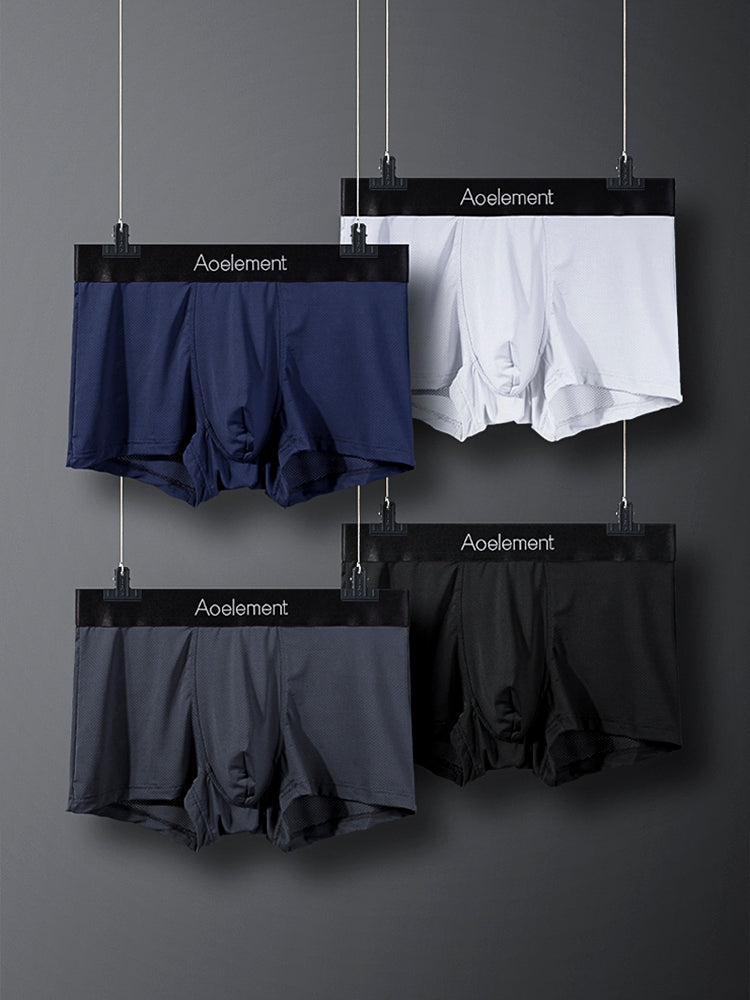 4 Pack Breathable Mesh Antibacterial Men's Underwear