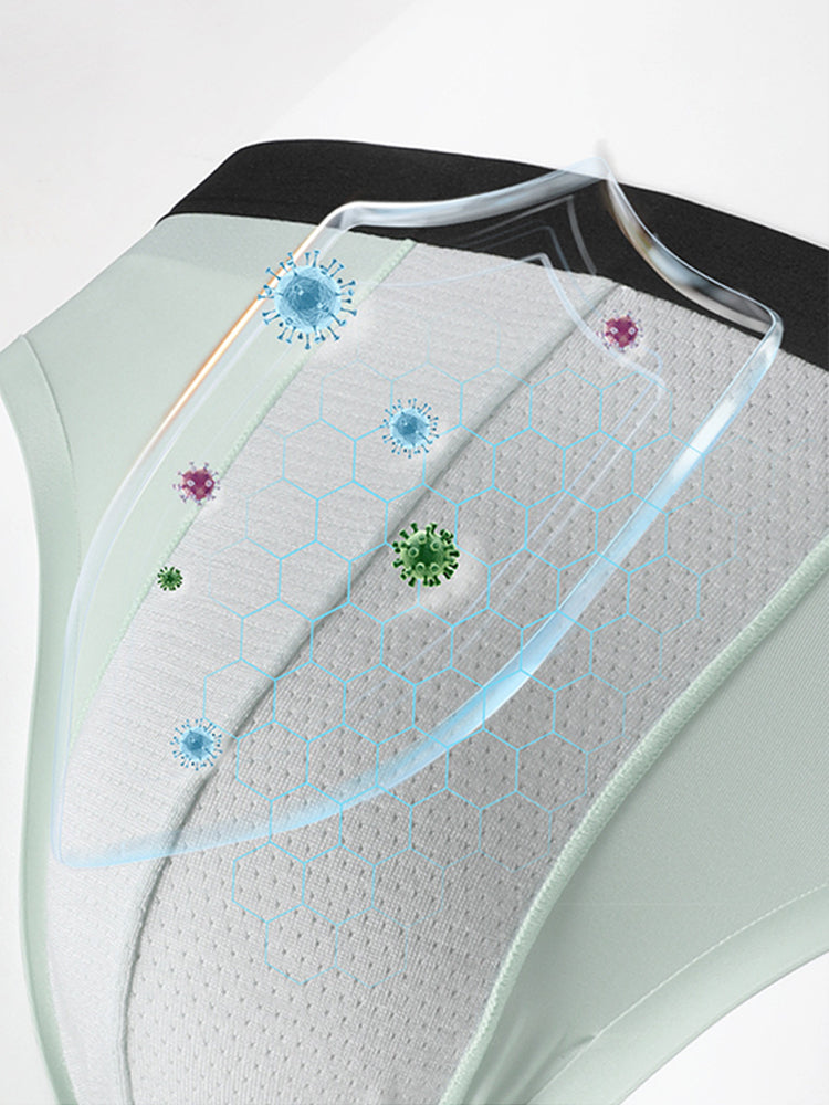 4 Pack Ice Silk Seamless Men's Briefs