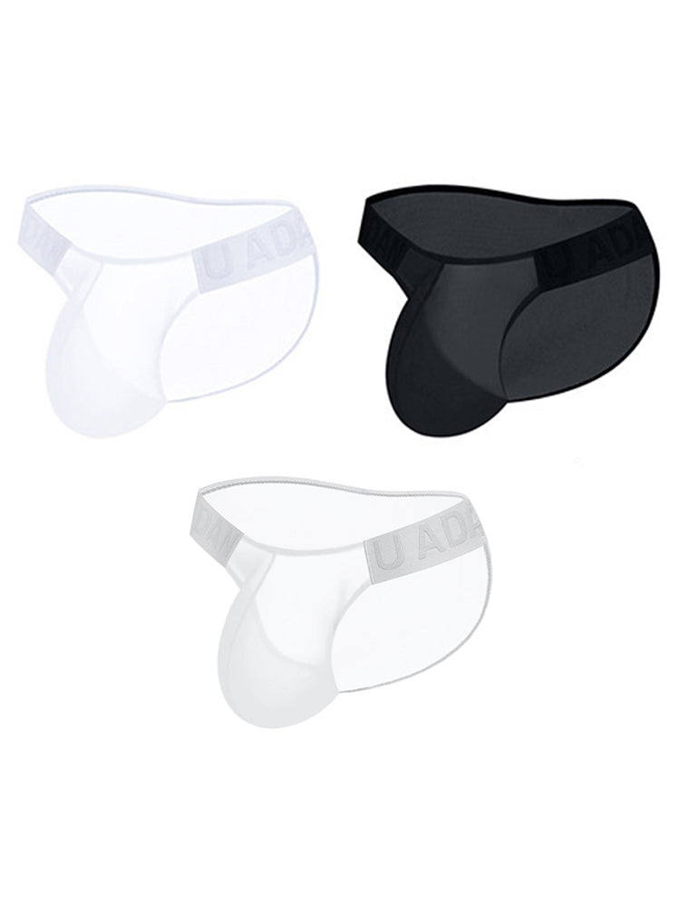 3 Pack Sexy Sheer Low-Rise Men's Bikini