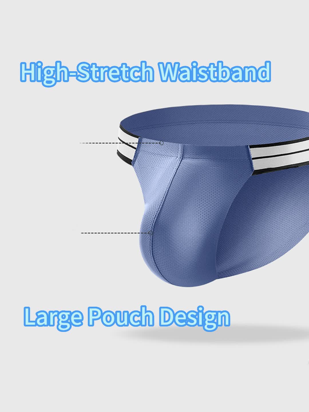 メンズ 通気性アイスタッチ アスレチックブリーフ 3枚組