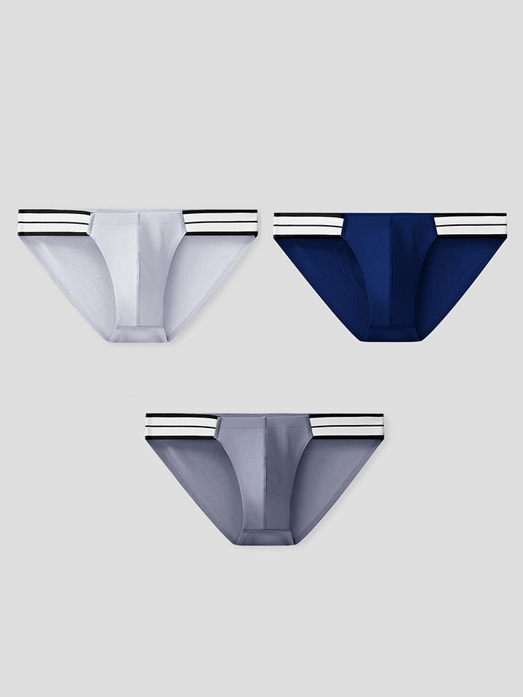 メンズ 通気性アイスタッチ アスレチックブリーフ 3枚組