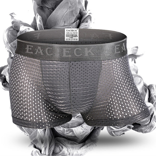 メンズ メッシュ 薄手 アイスシルク 下着 3点セット