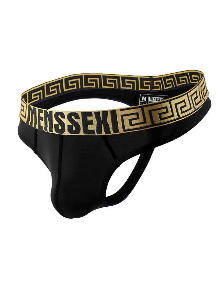 3 Pack Men's Sexy Thong Soft Breathable T-Back Briefs Seamless Briefs