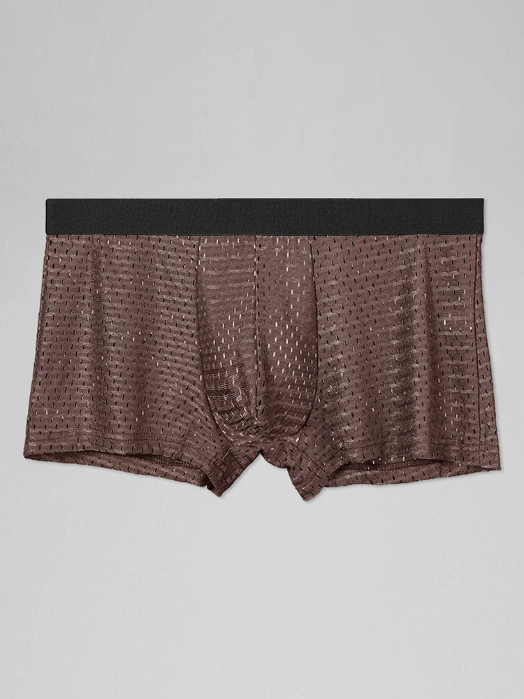 4 Pack Mesh Ice Silk Cool Fresh Men's Trunks
