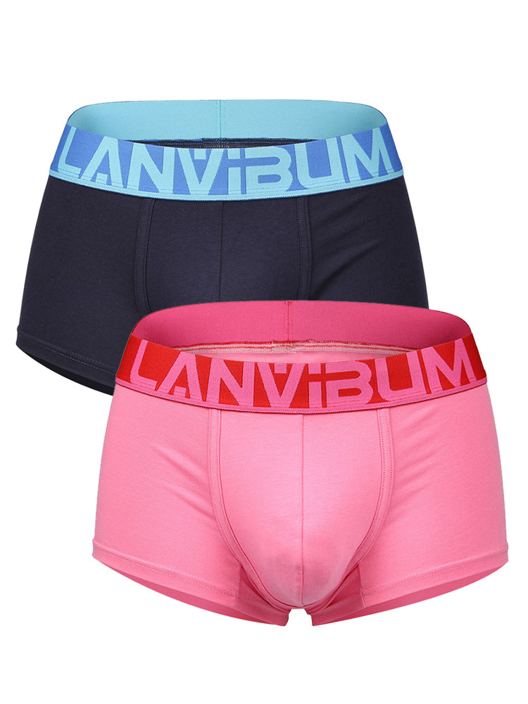 2 Pack Men's Breathable Big Pouch Trunks