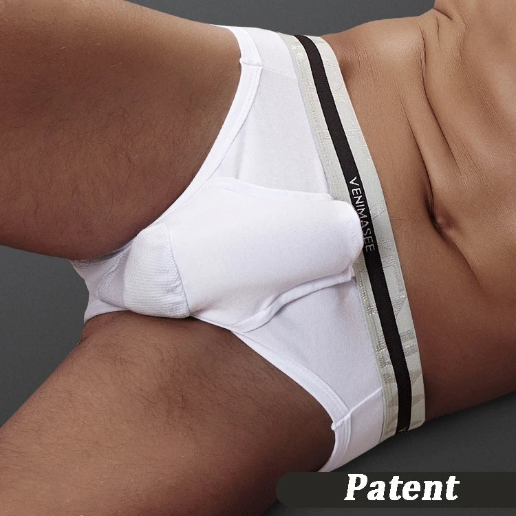 Men's Cotton Ball Pouch Separate Briefs