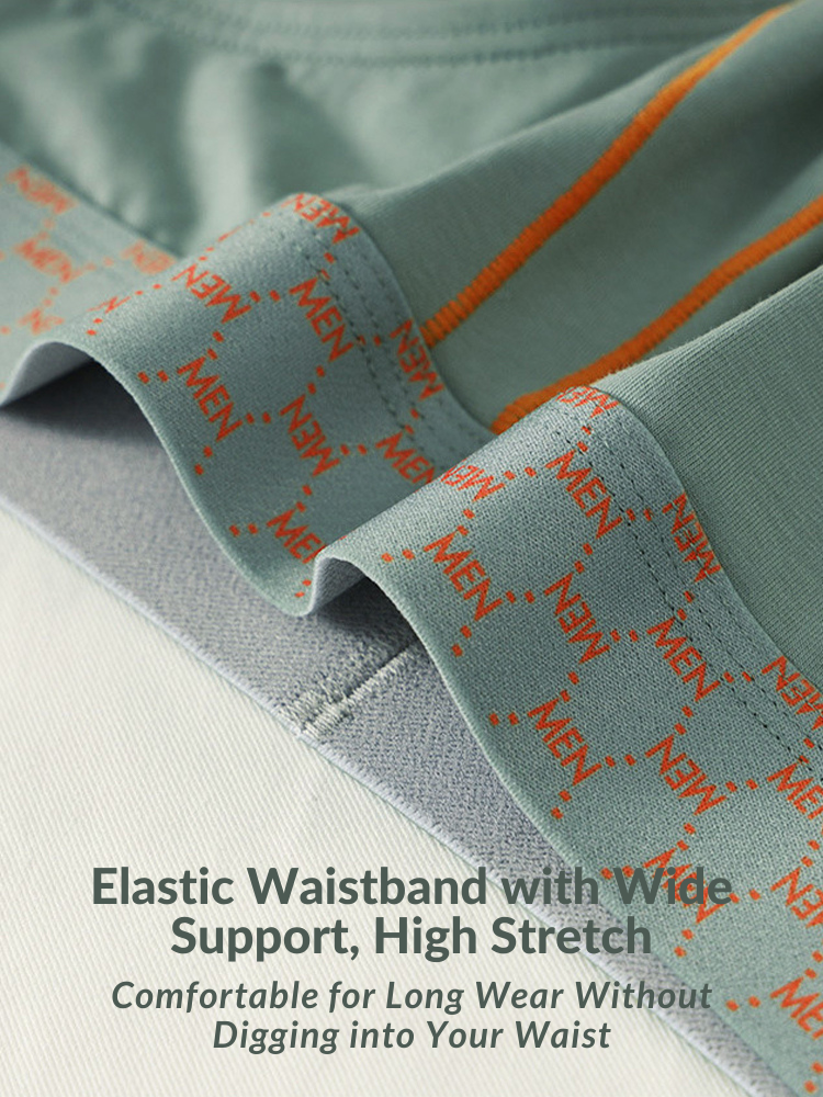 3 Pack Men's Breathable Anti-Chafing Cotton Briefs