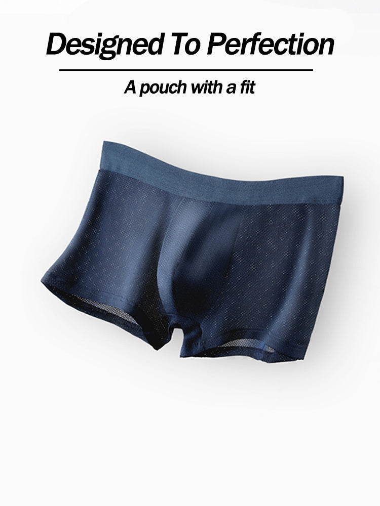 4 Pack Men's Thin Ultra Breathable Mesh Trunks