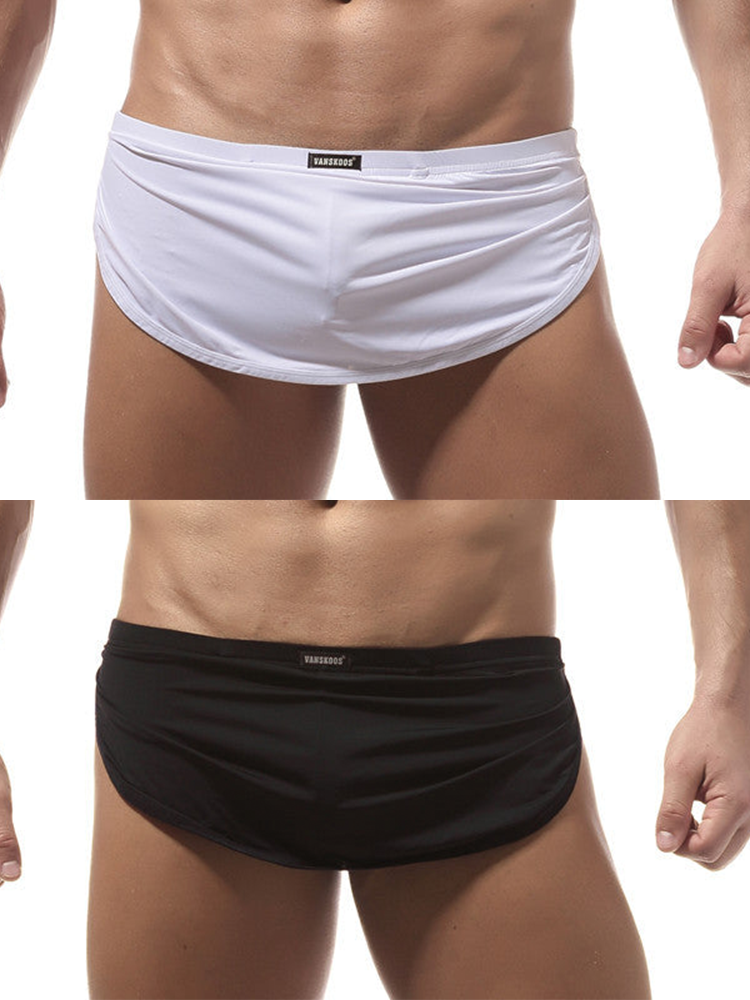 Men's Sexy Side Split  Boxers With Support Pouch
