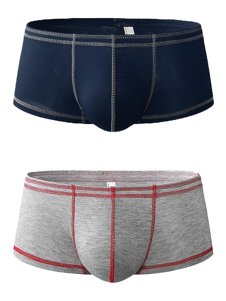 メンズ スポーティ 通気性 Uコンベックスポーチトランクス 2枚組