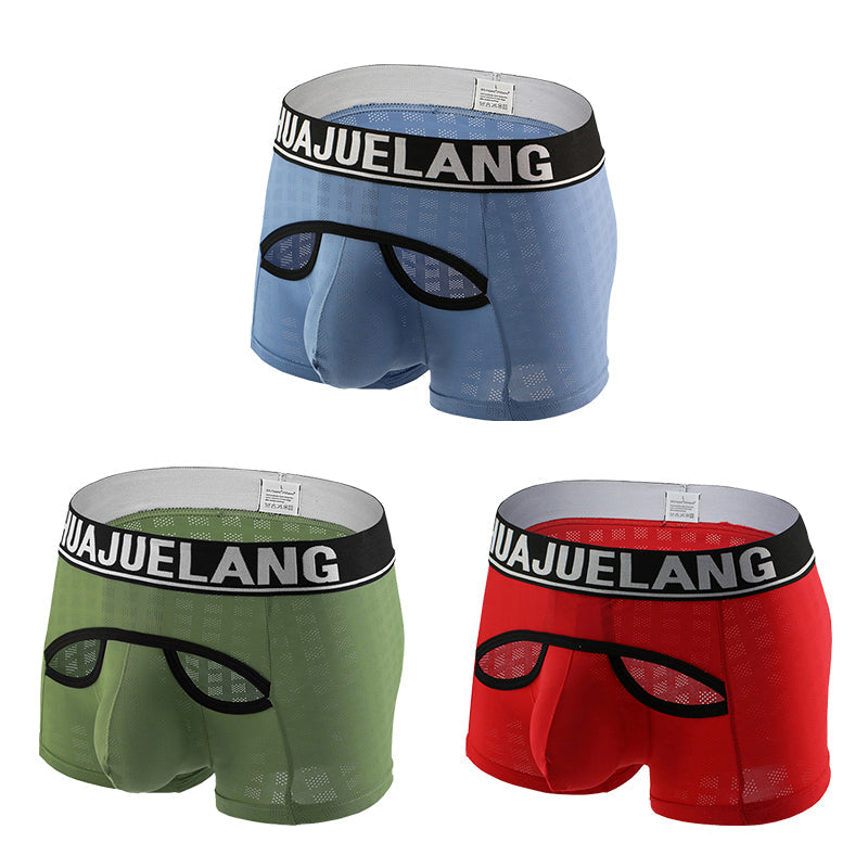 3 Pack Breathable Support Pouch Trunks