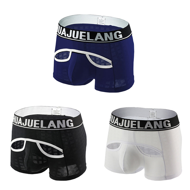 3 Pack Breathable Support Pouch Trunks