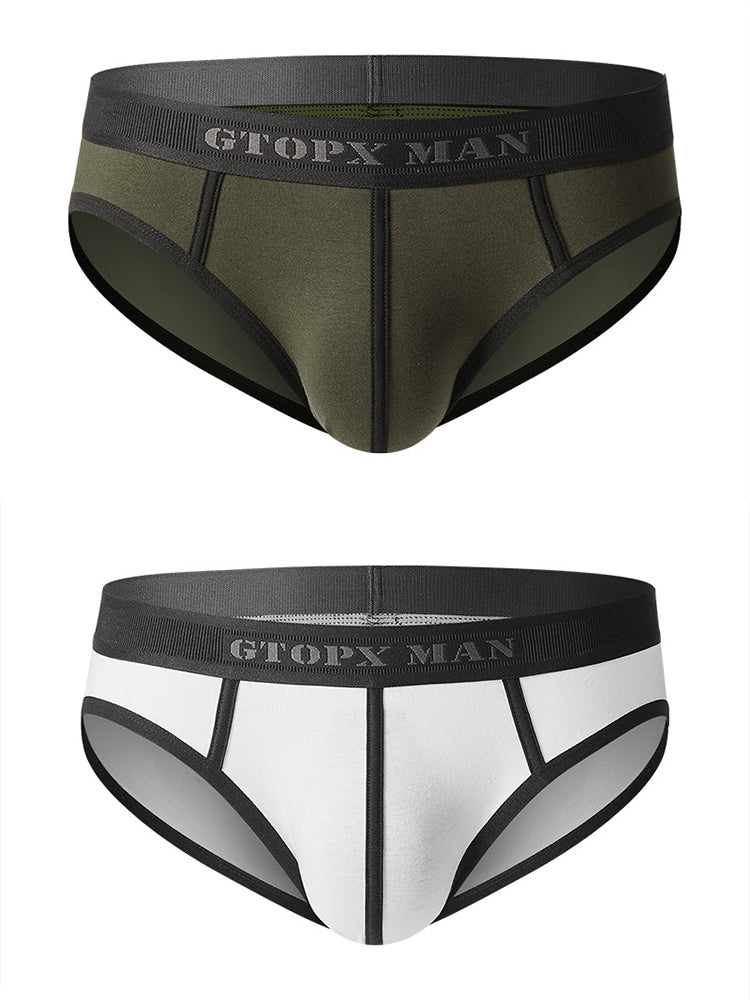 メンズ スプライスライン Uコンベックスポーチ コットンブリーフ