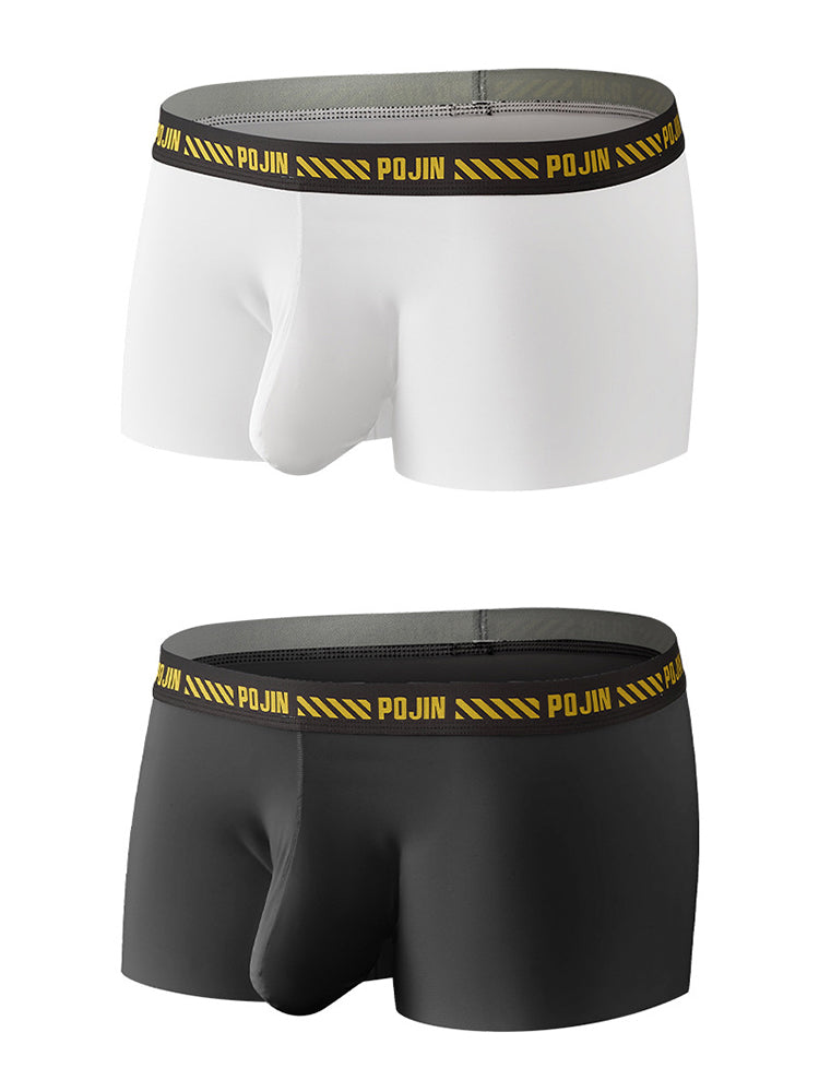 Men's Bulge Enhancing Pouch Seamless Trunks