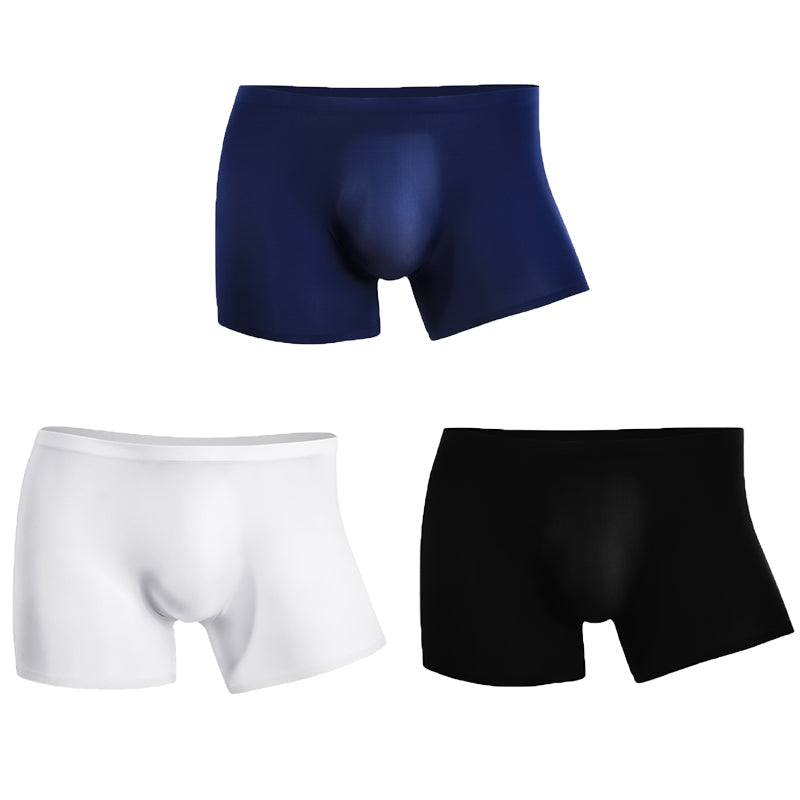 3 Pack Cool Trackless Thin Pouch Men's Trunks