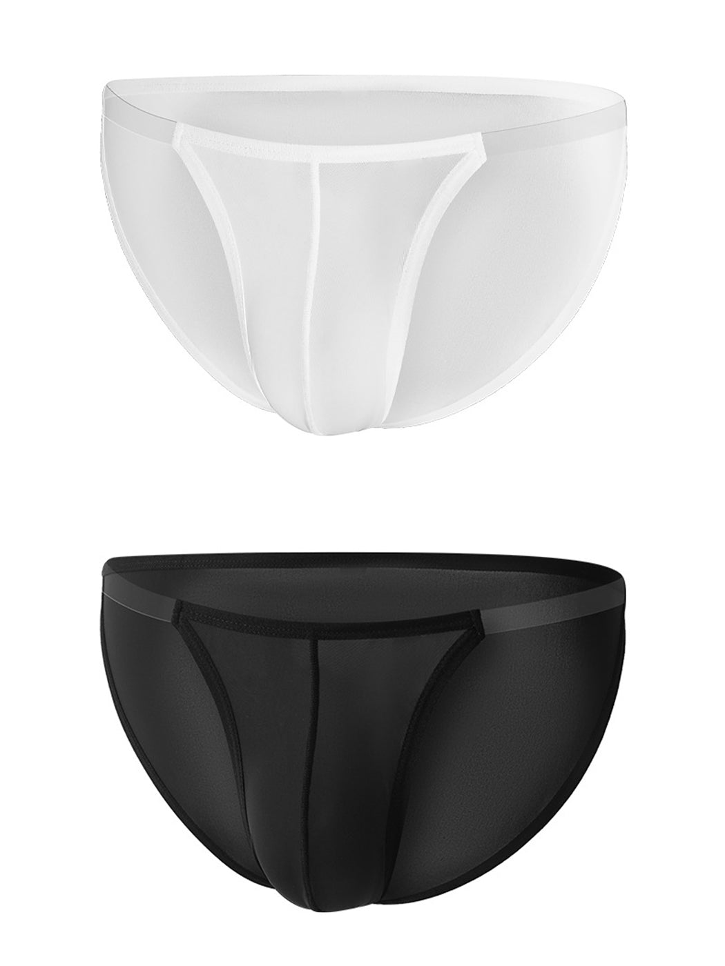 Sexy Spliced Transparent Belt Bikini For Men