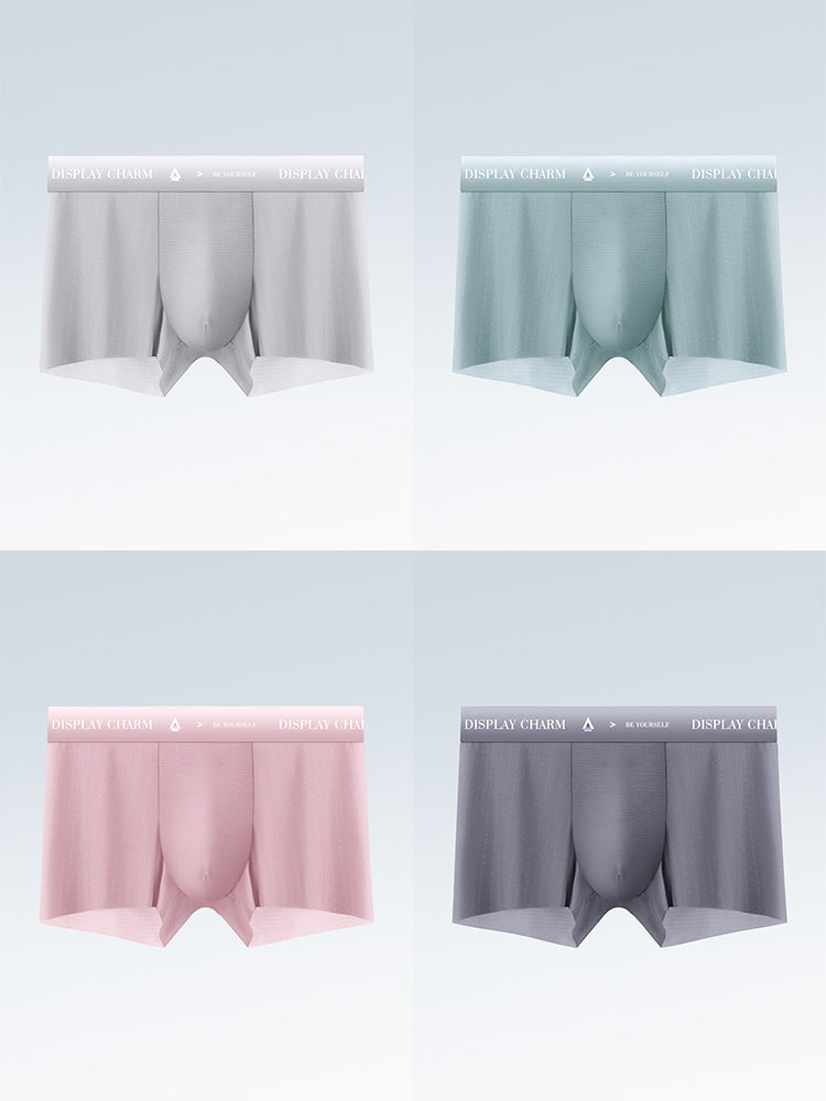 4 Pack Men's Air Pouch Mesh Trunks