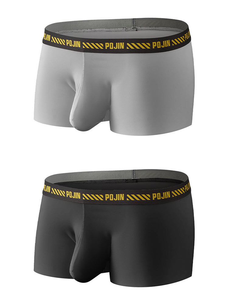 Men's Bulge Enhancing Pouch Seamless Trunks