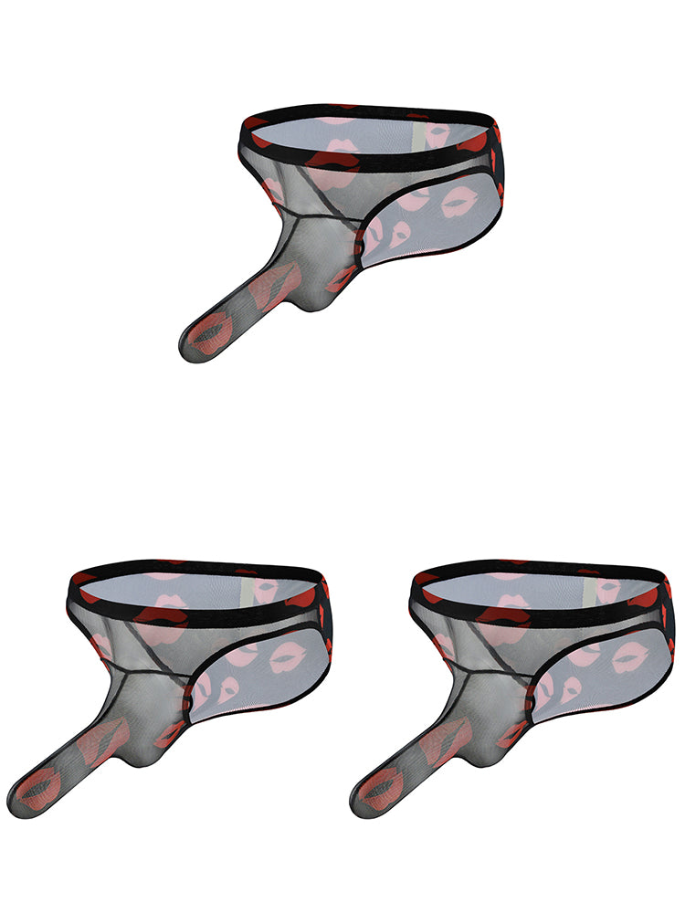 3 Pack Men's Sexy Bulge Pouch Briefs