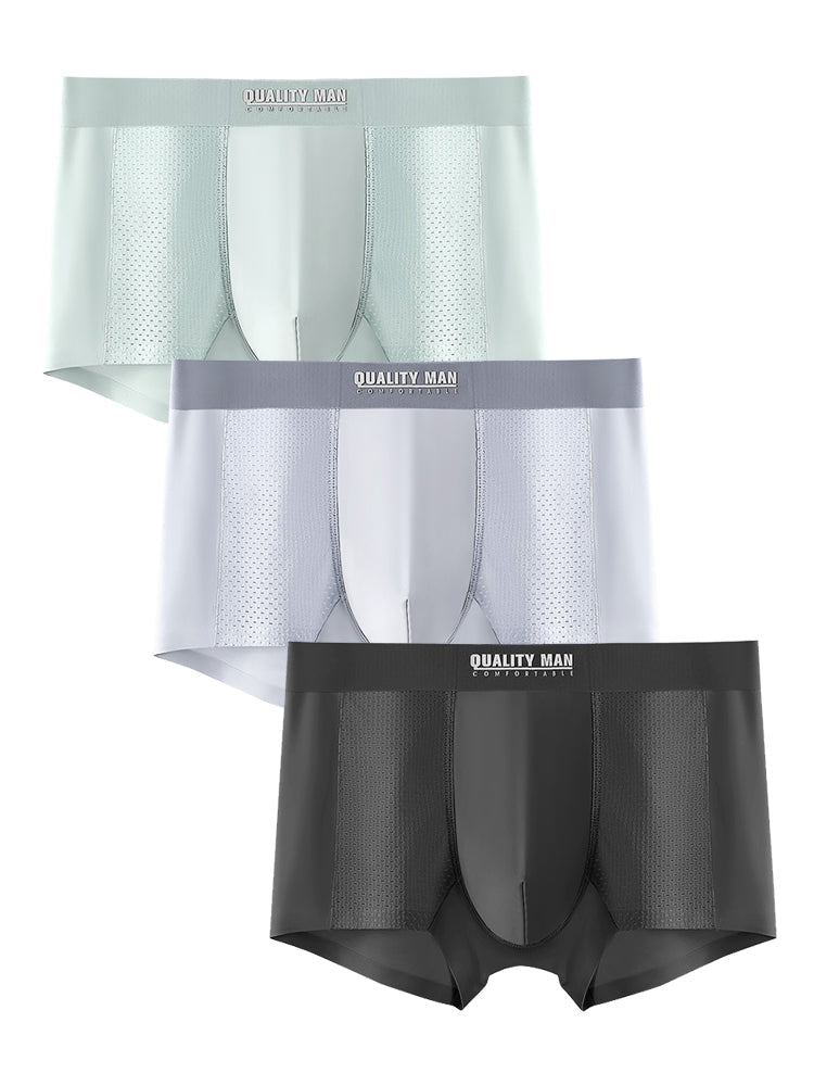 3 Pack Men's Lightweight And Breathable Trunks