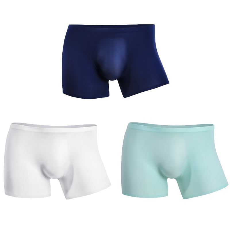 3 Pack Cool Trackless Thin Pouch Men's Trunks