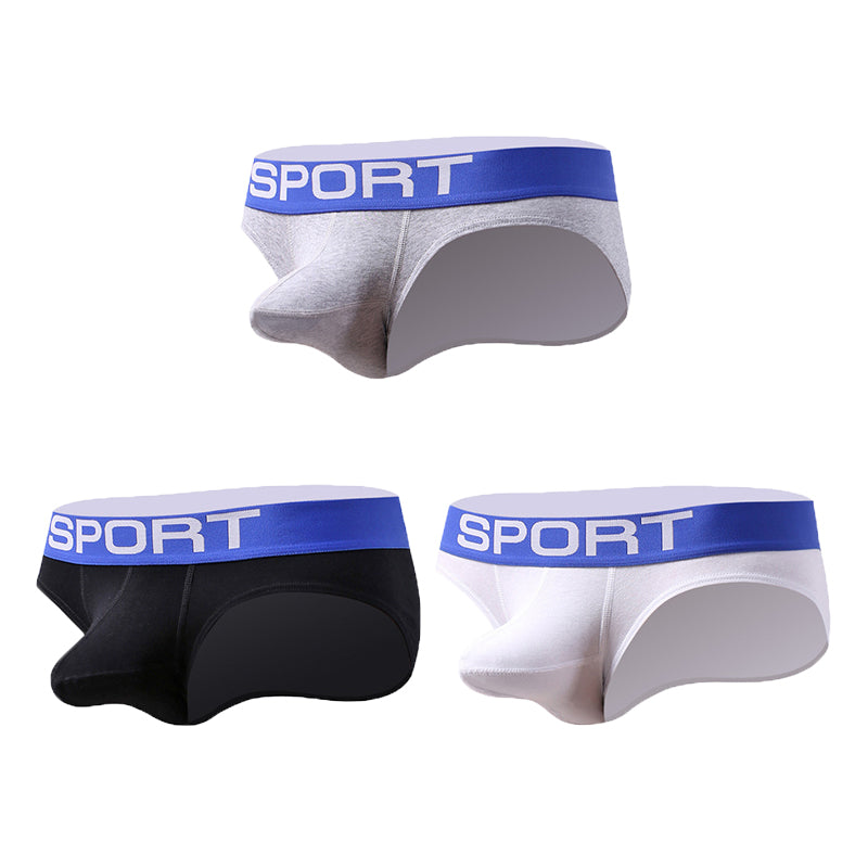 3 Pack Bulge Enhancing Support Men's Underwear