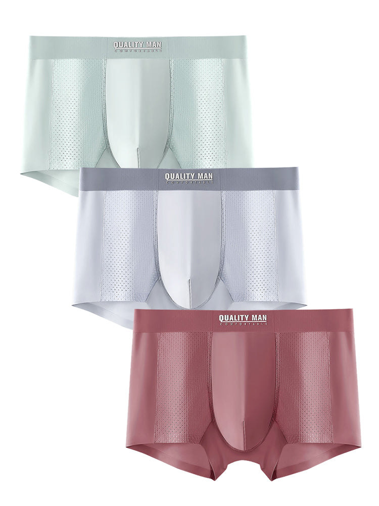 3 Pack Men's Lightweight And Breathable Trunks