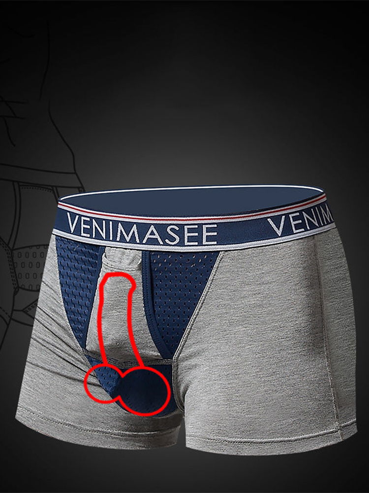 Men's Modal Ball Pouch Separate Pouches Boxer Briefs