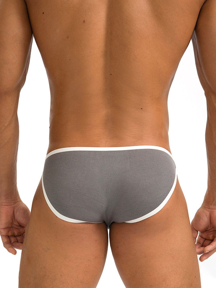 Sexy V-shape Low-rise Threaded Bikini For Men