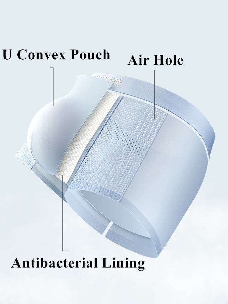 3 Pack Men's Lightweight And Breathable Trunks