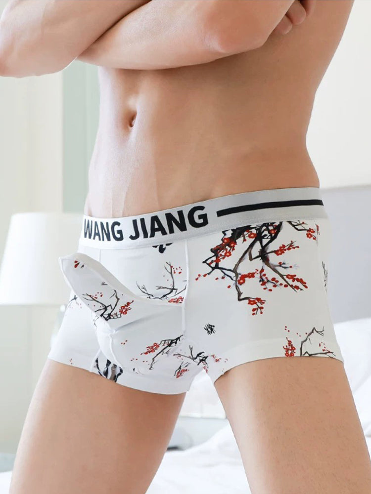 メンズ アイスシルク デュアルポーチ トランクス 3枚組