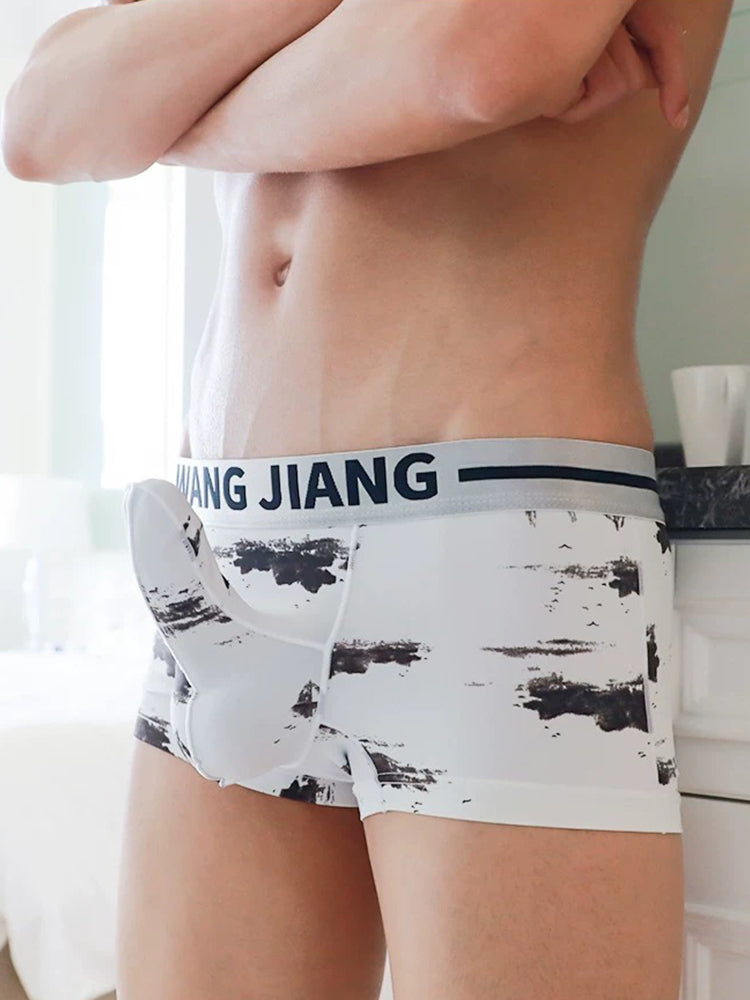 メンズ アイスシルク デュアルポーチ トランクス 3枚組