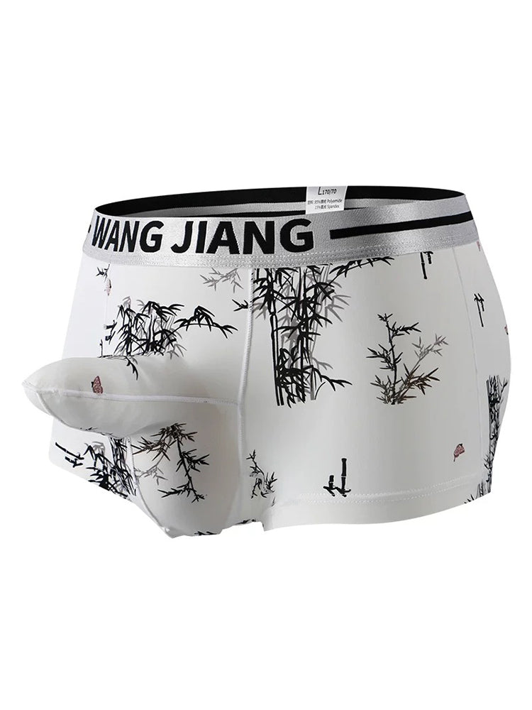 メンズ アイスシルク デュアルポーチ トランクス 3枚組