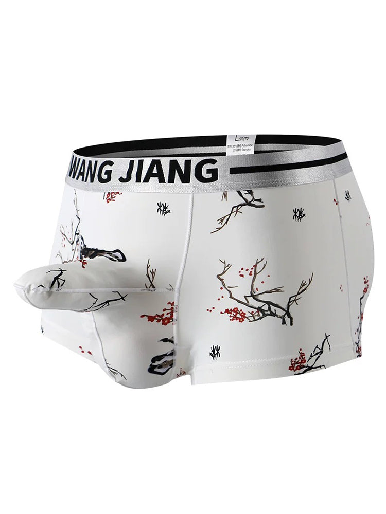 メンズ アイスシルク デュアルポーチ トランクス 3枚組